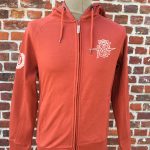 Hoodie Print Burgundy